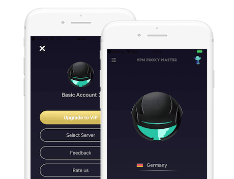 VPN Proxy Master app on iPhone