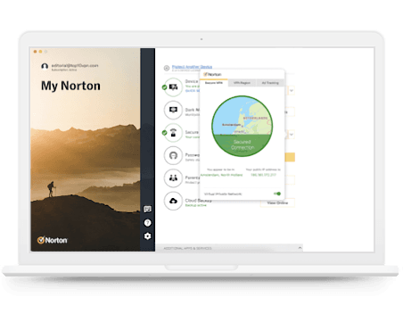 Norton 360 VPN su desktop