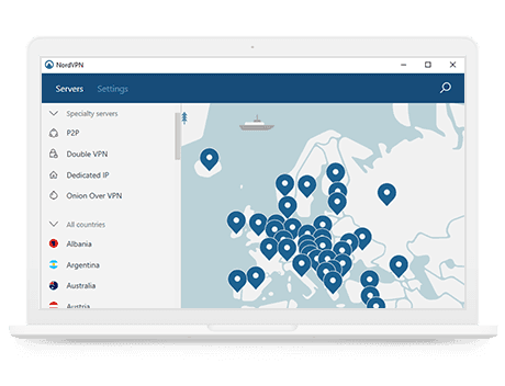 Aplicativo da NordVPN