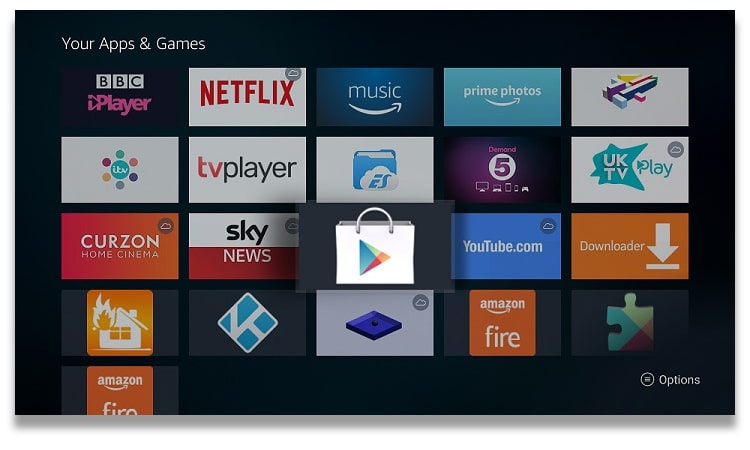 L'App Store sur Firestick