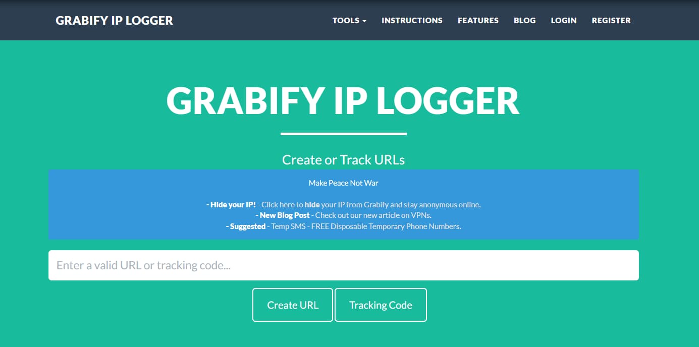 Enregistreur d'adresses IP de Grabify