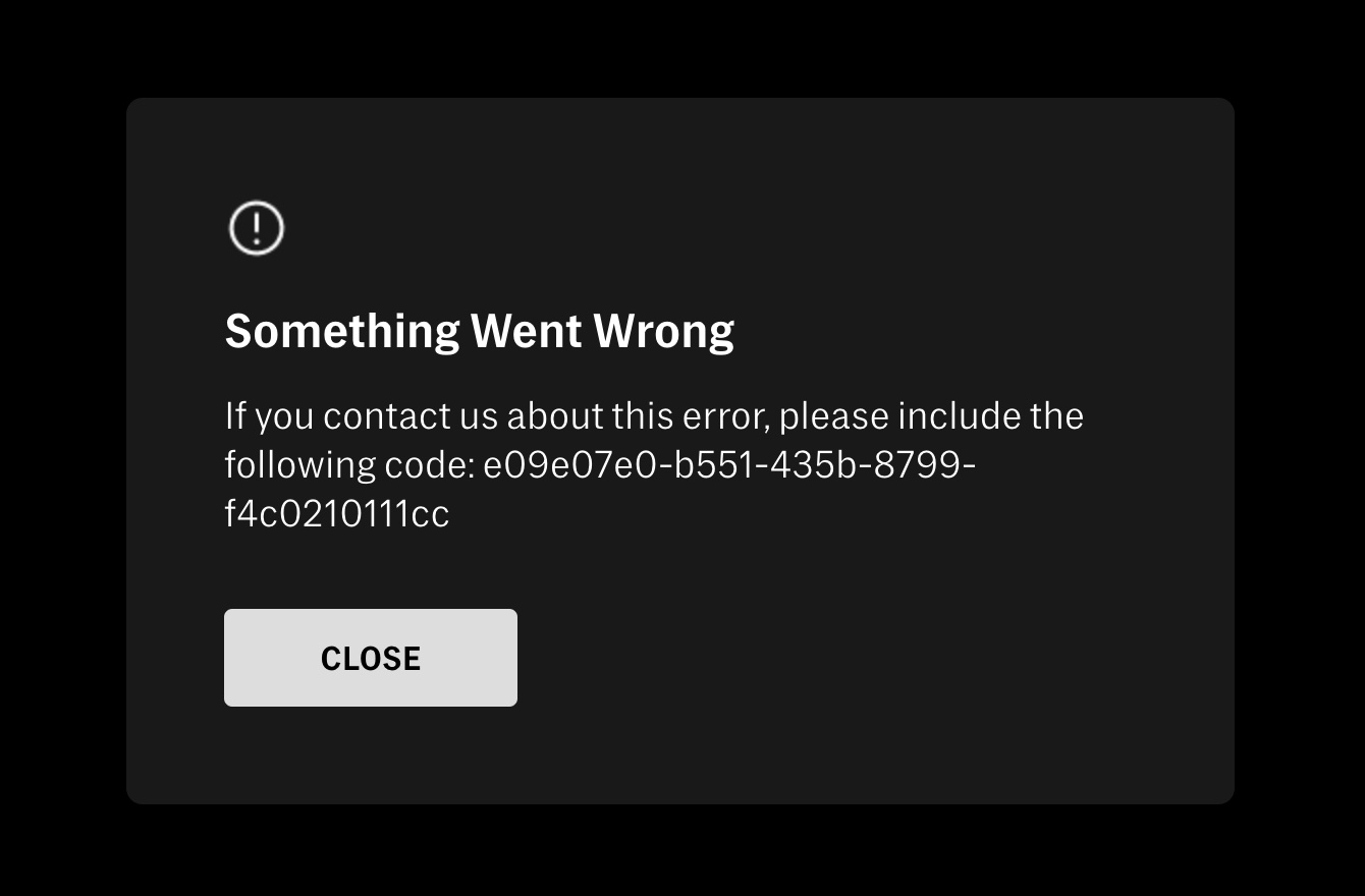 El código de error de HBO Max mientras utilizábamos la VPN