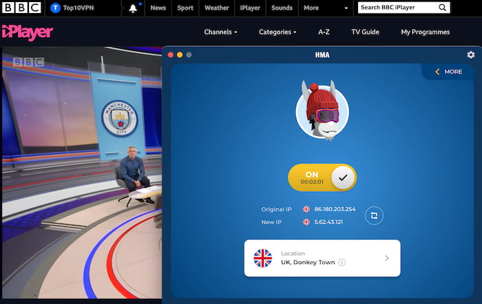 HideMyAss로 BBC 아이플레이어 스트리밍