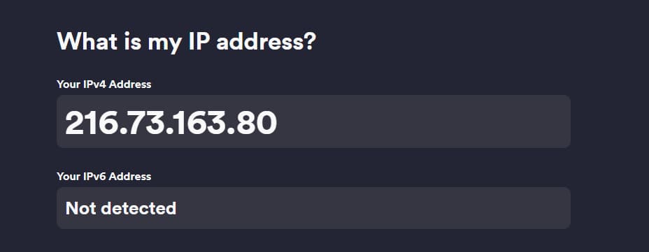 Outil de vérification de l'adresse IP