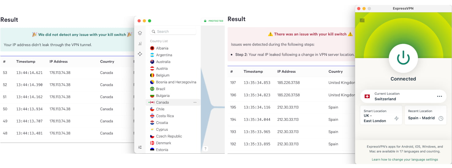 Probando el Kill Switch de NordVPN y ExpressVPN