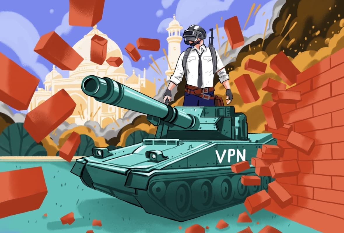 Using a PUBG VPN to bypass a firewall