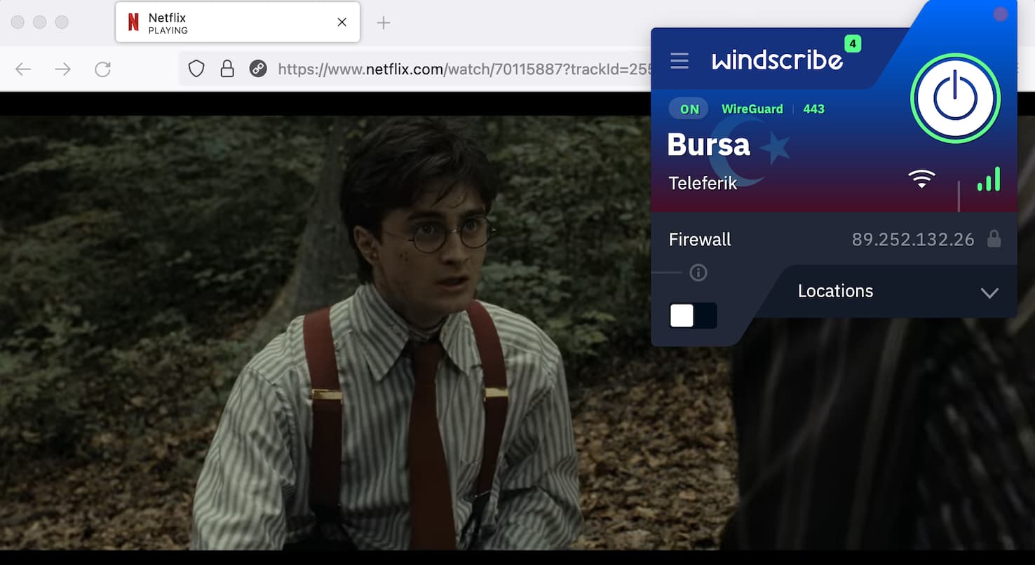 SHarry Potter streamen in de Turkse bibliotheek van Netflix met behulp van Windscribe