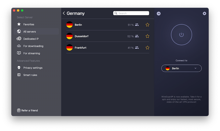 CyberGhost Germany Server Network