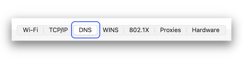 macOS DNS Network Settings