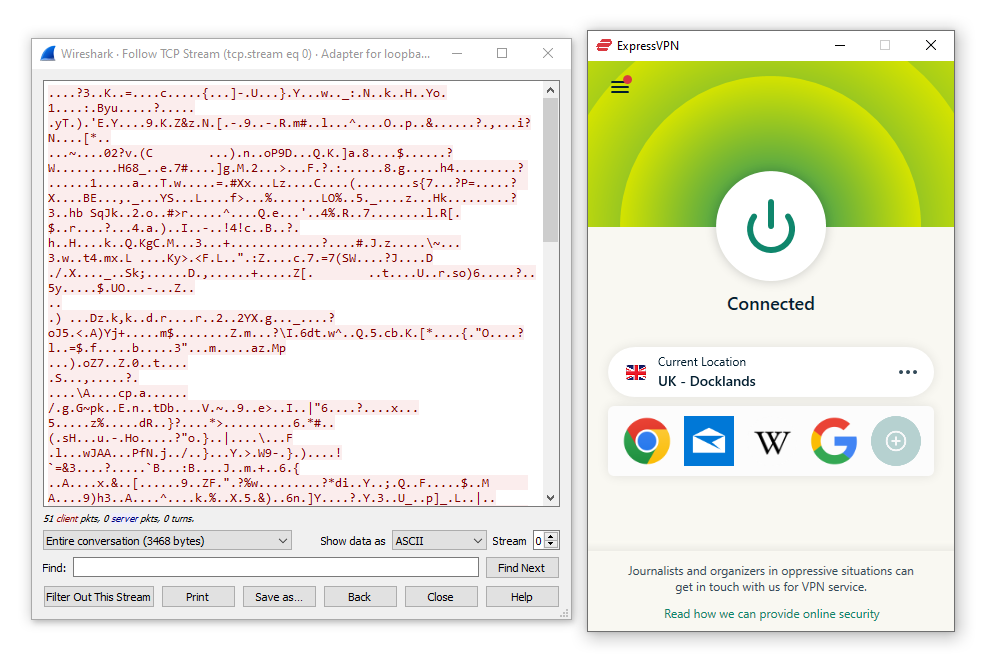 Analisando a criptografia da ExpressVPNcom o Wireshark