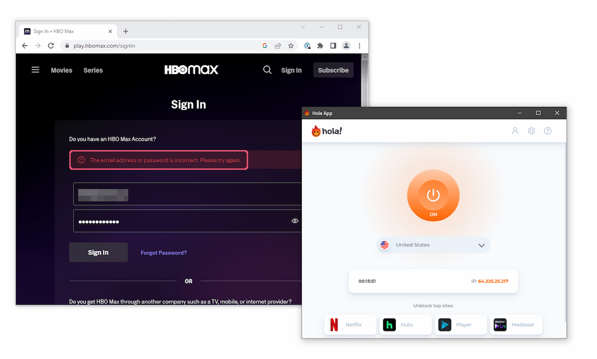 Desbloqueando HBO Max con Hola VPN