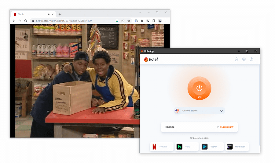 Sblocco di Netflix USA con Hola VPN