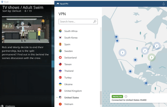 Using NordVPN with Kodi