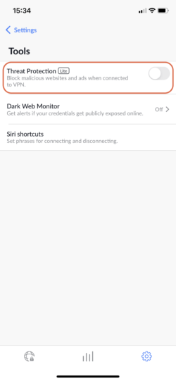 Nowa funkcja Nord VPN, Threat Protection jest dostępna na iOS