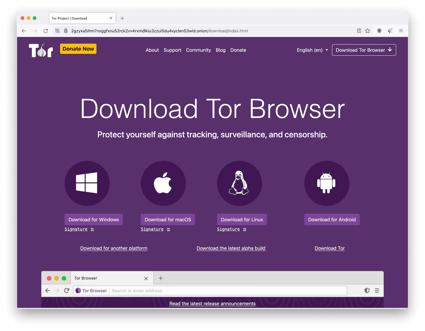 Różne urządzenia, na których działa przeglądarka Tor Browser