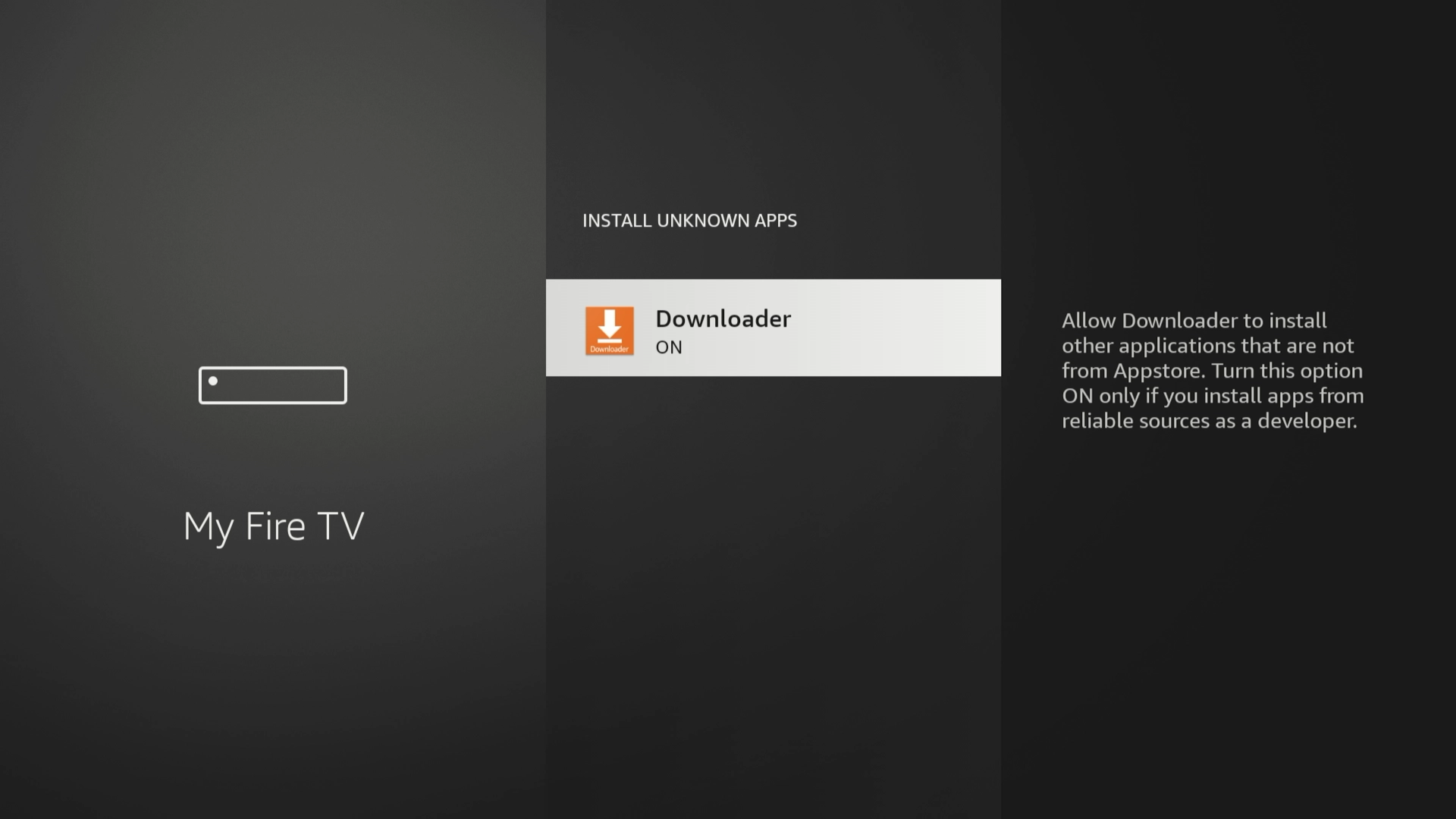 Enabling app permissions on Fire TV