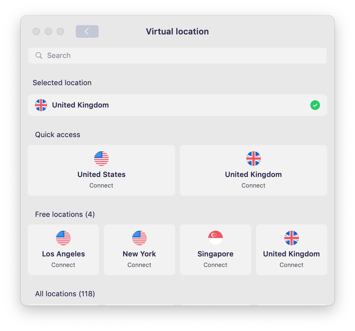 Lista darmowych serwerów Betternet VPN