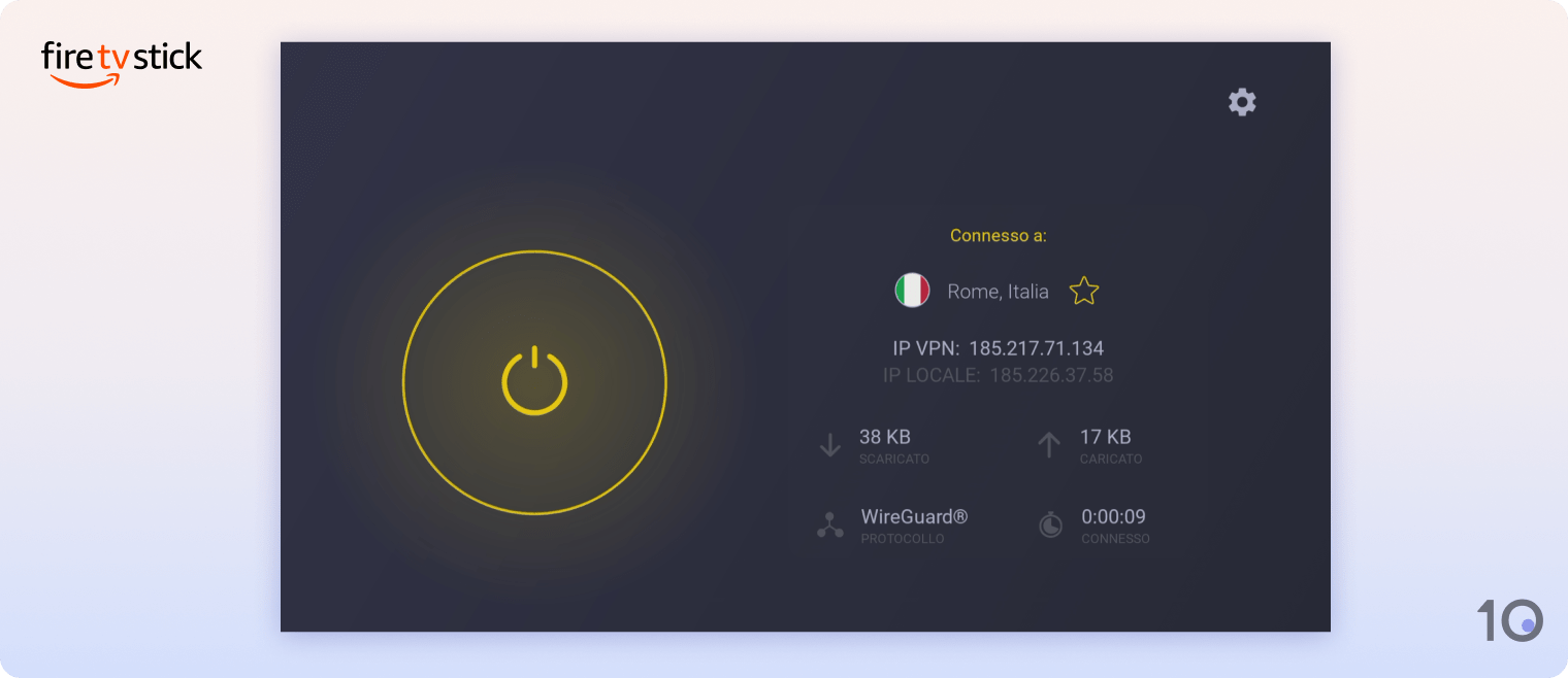 Applicazione CyberGhost per Firestick