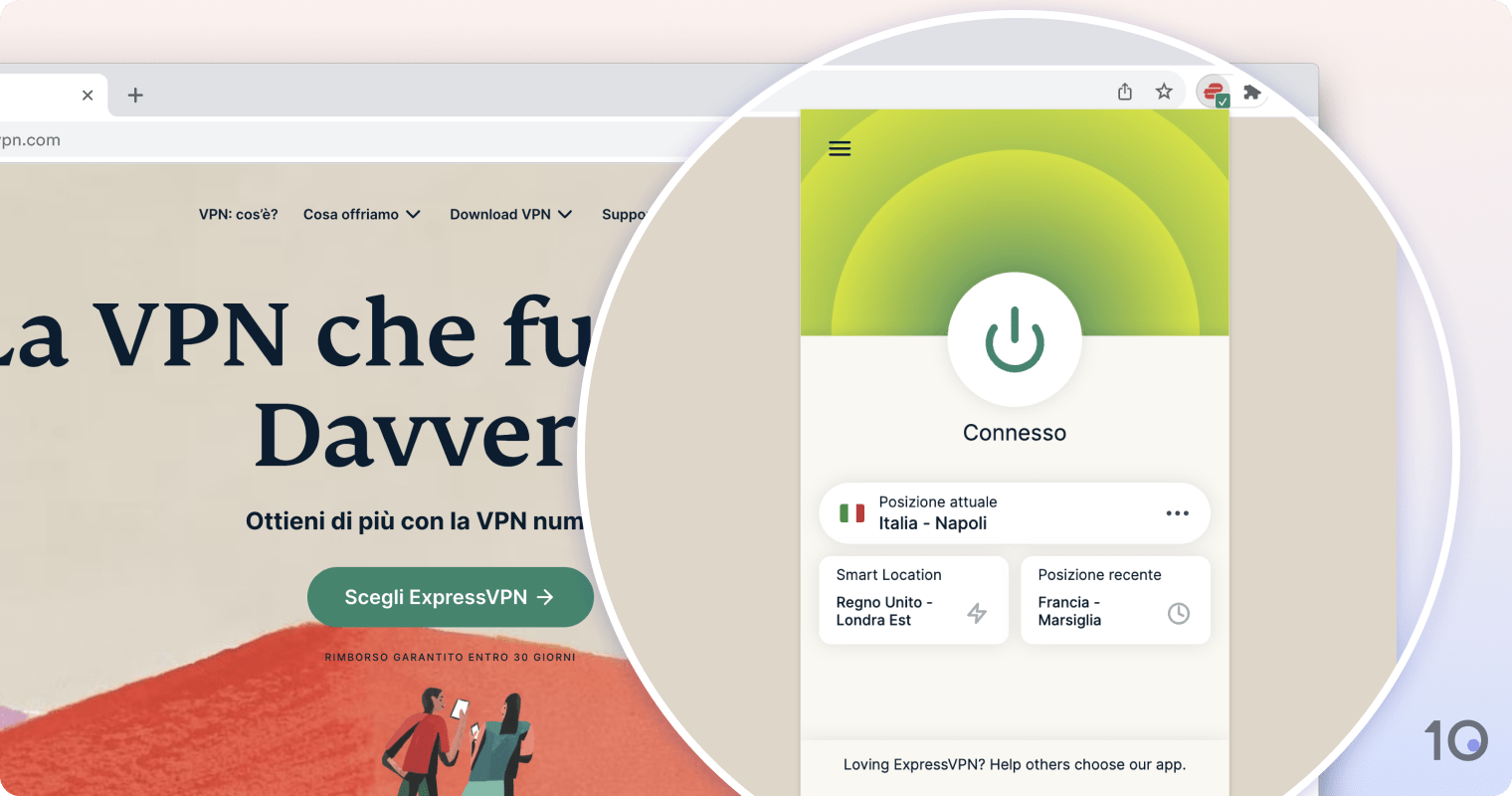 L'estensione Chrome di ExpressVPN per Chrome