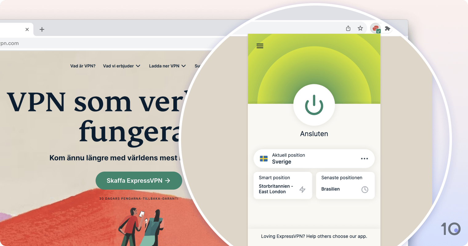 ExpressVPN:s Chrome-tillägg