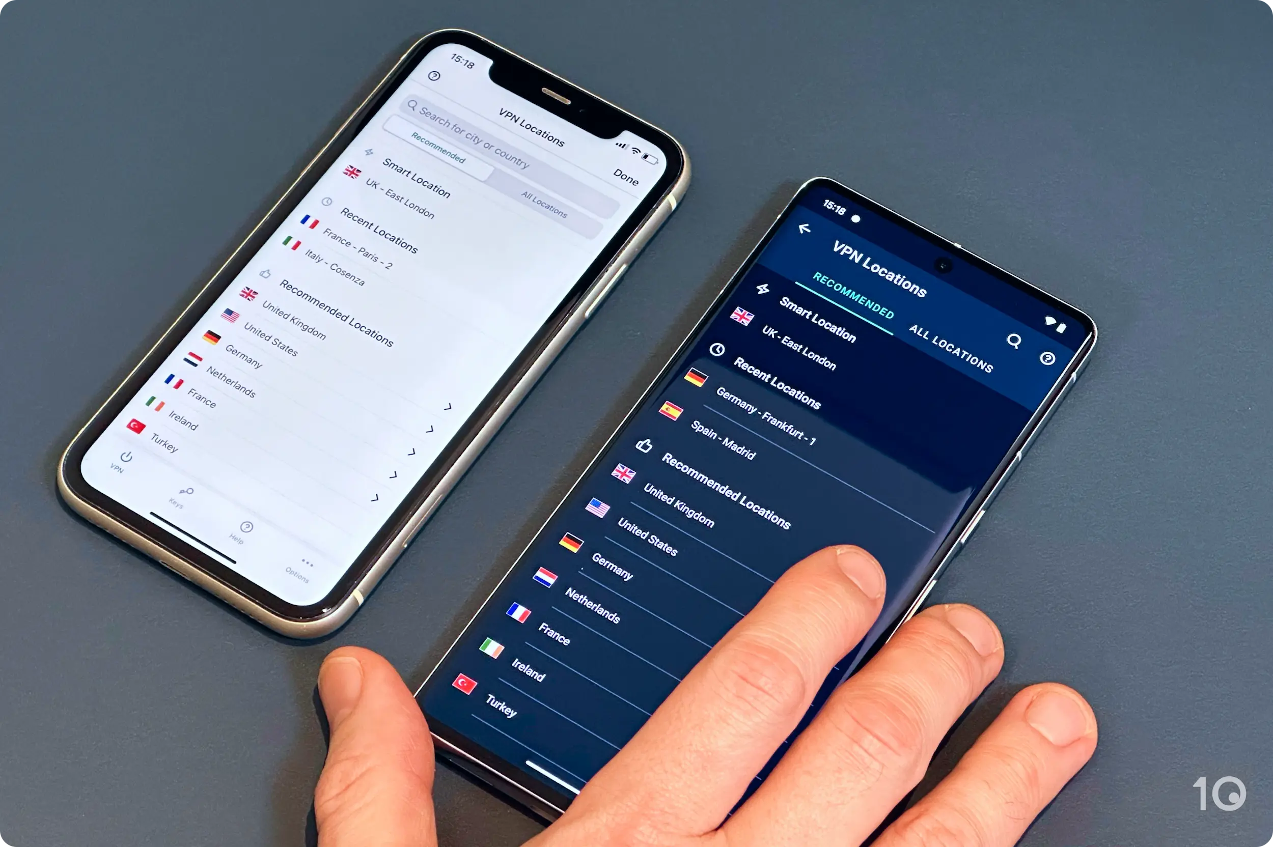 Lista serwerów ExpressVPN na iOS i Androida