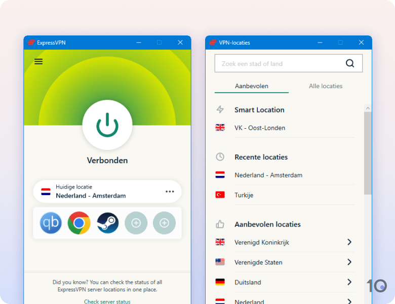 ExpressVPN's app voor Windows