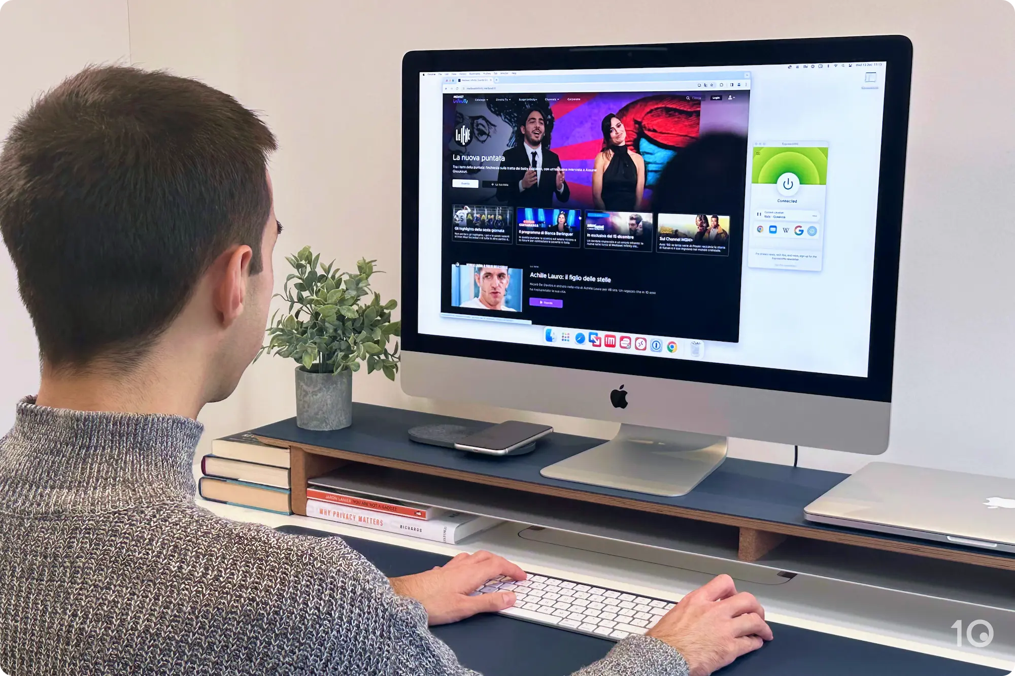 ExpressVPN con MediaSet Infinity su macOS