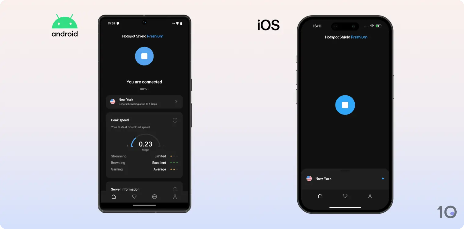 App VPN di Hotspot Shield per Android e iOS