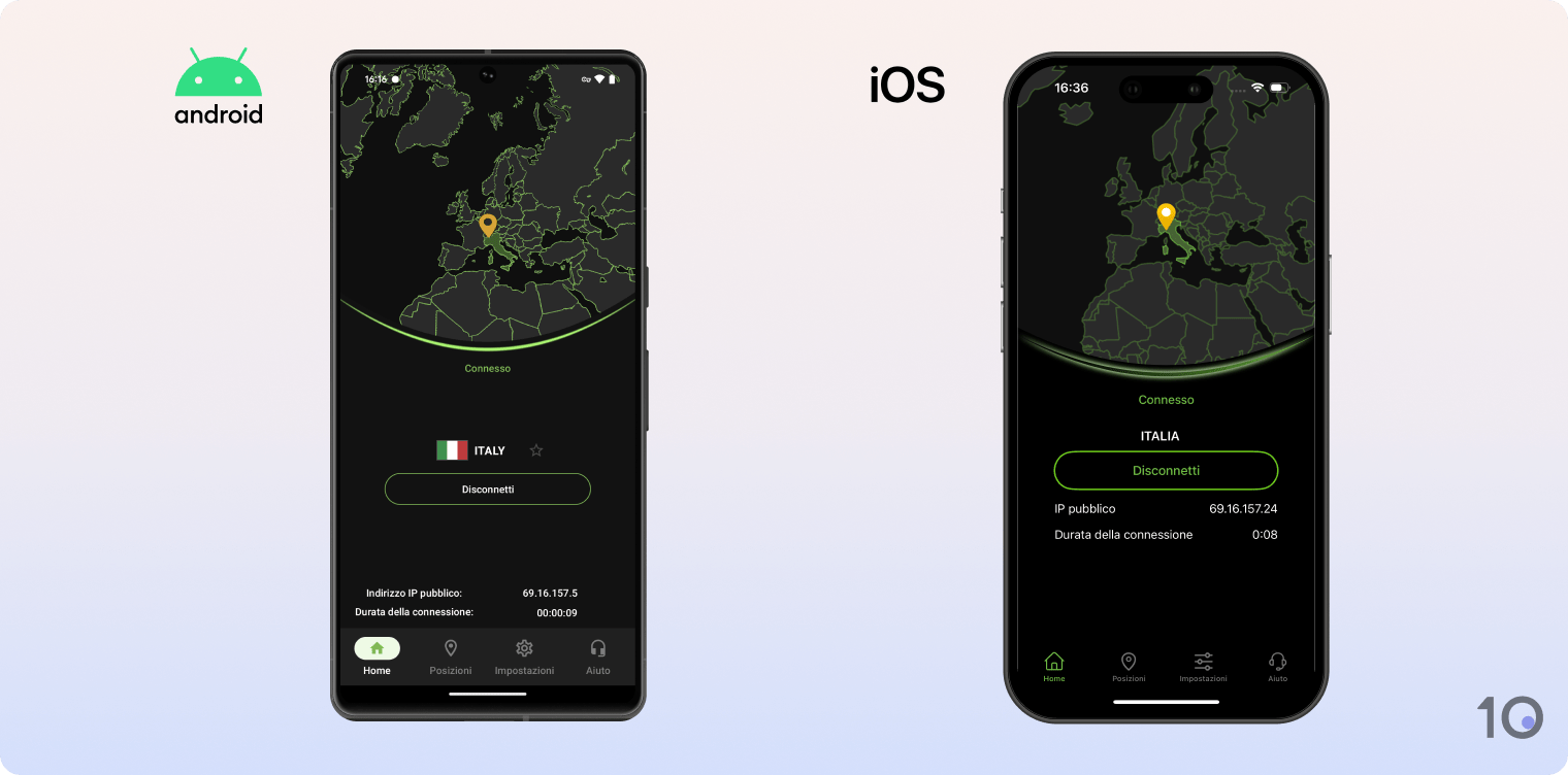 App IPVanish per Android e iOS