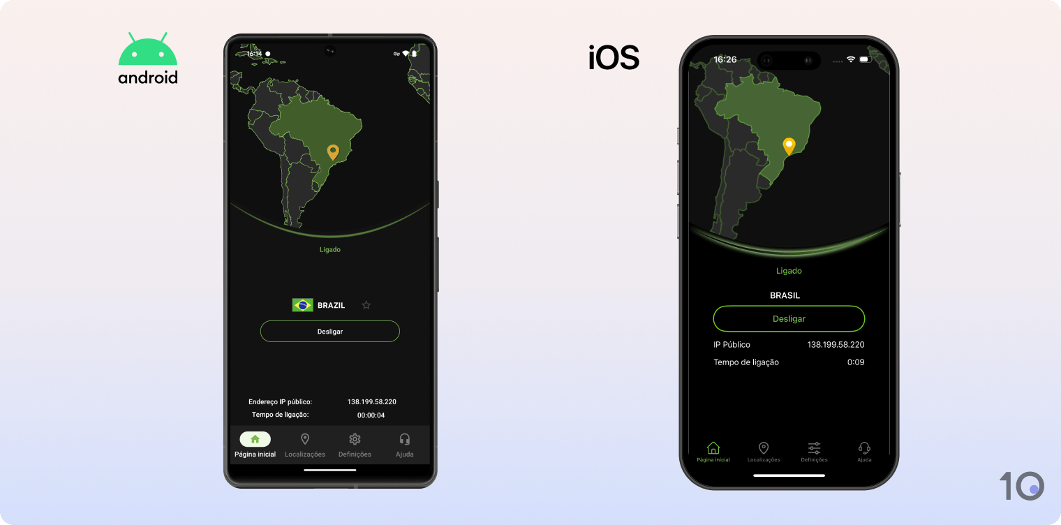 Aplicativos IPVanish para Android e iOS