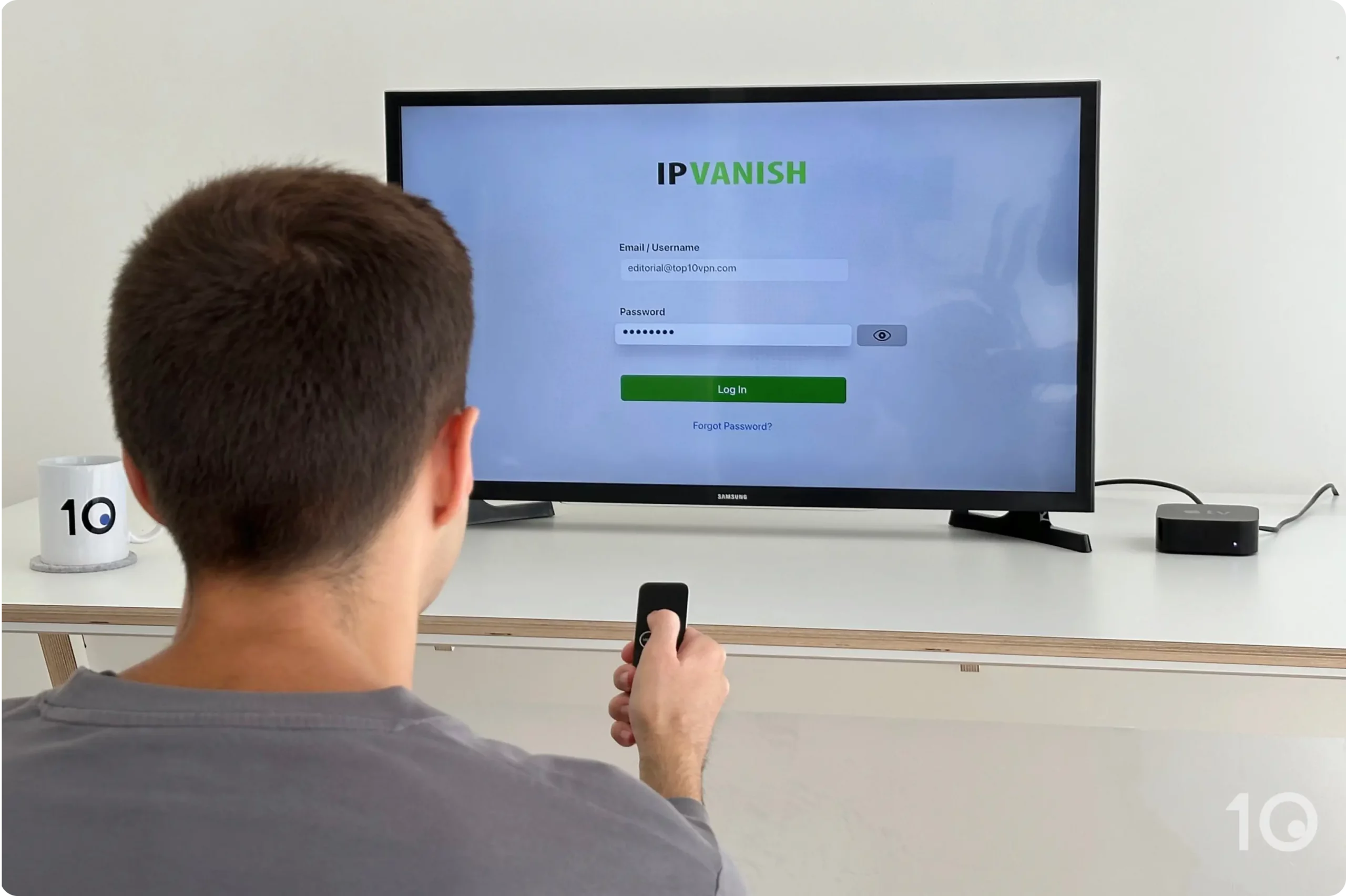 Använder IPVanishs tvOS-app