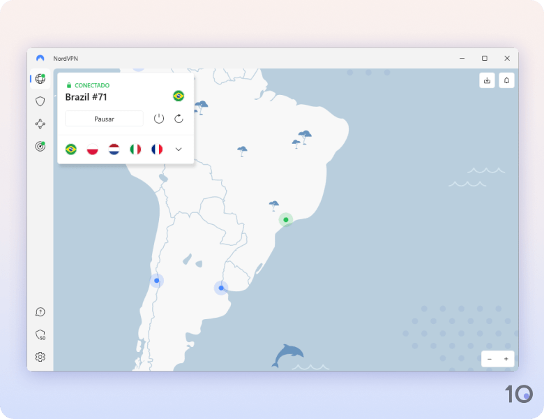 Aplicativo da NordVPN para Windows