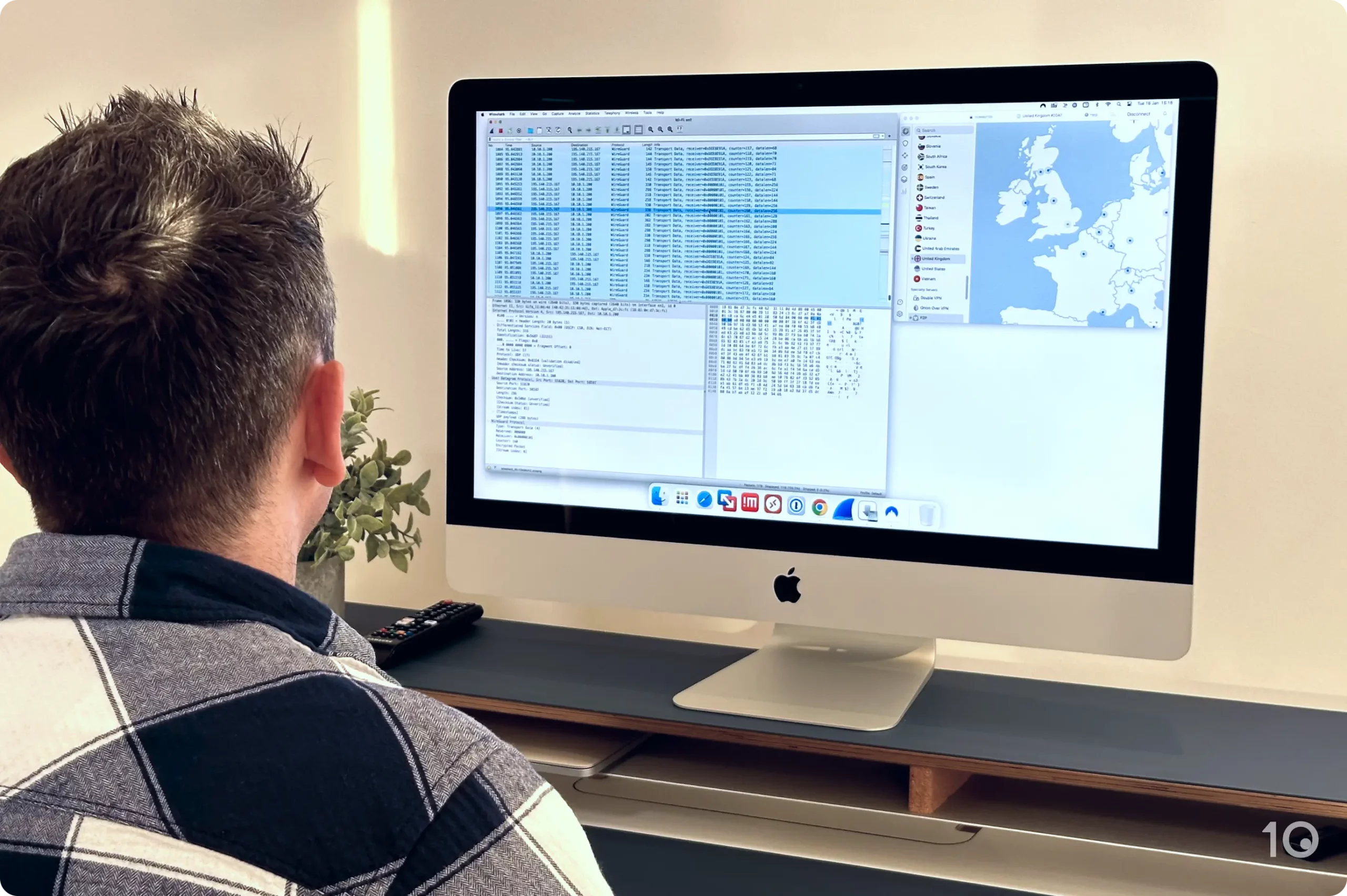 NordVPN avec Wireshark sur macOS