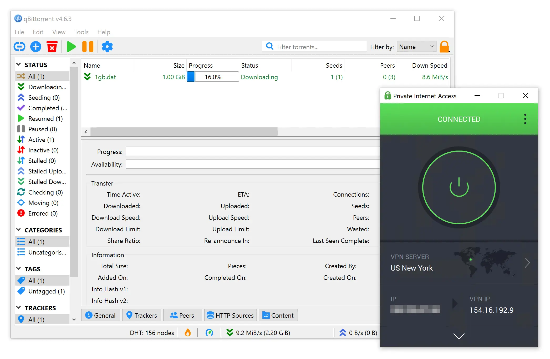 Torrenting with PIA