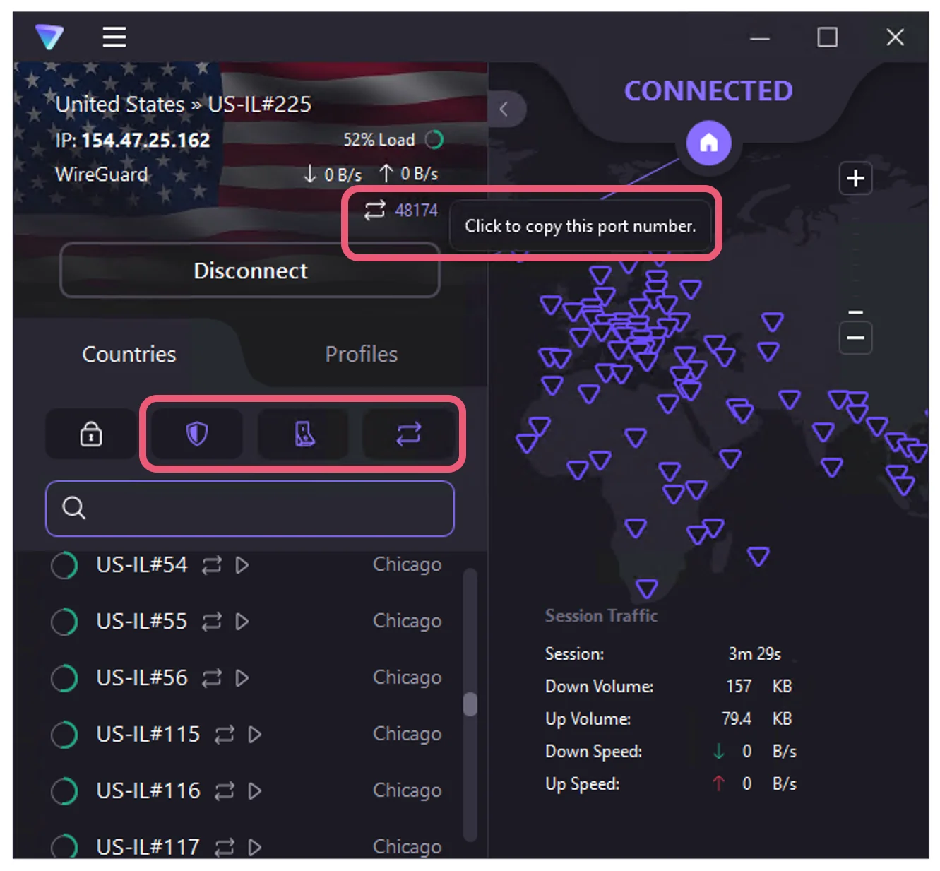 Proton VPN Windows client optimized for torrenting.