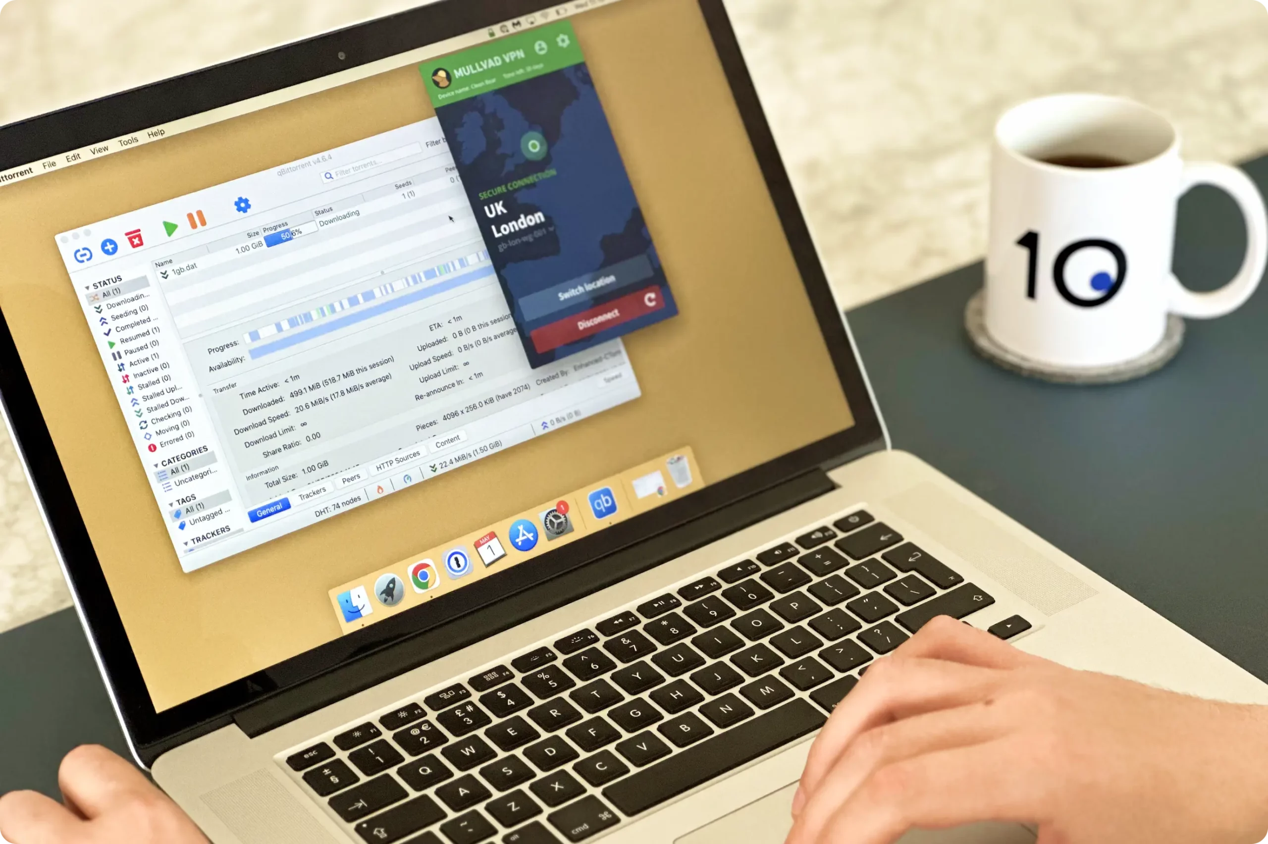 Torrenting with Mullvad on macOS