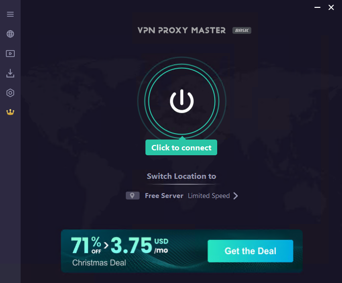 La aplicación de VPN Proxy Master