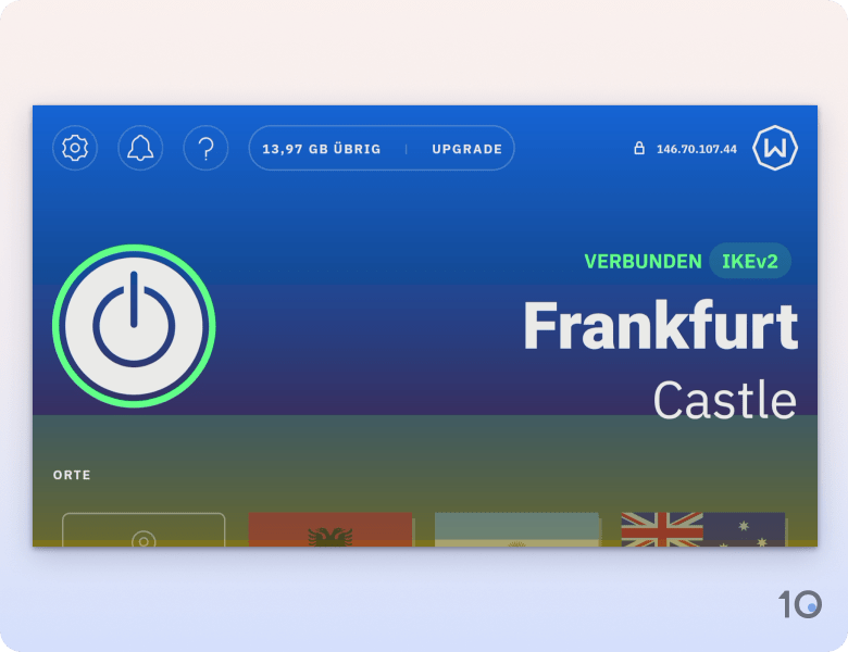 Windscribe's VPN Anwendung für Firestick